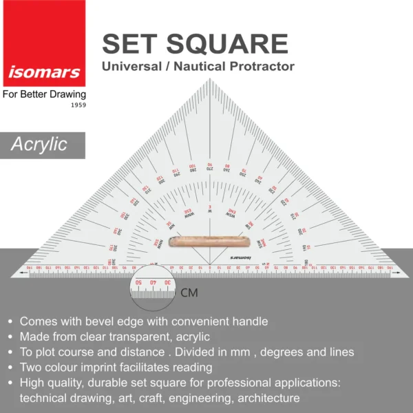 Nautical Set Square - 10"