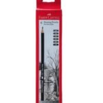 Faber-Castell 6 Drawing Pencil (Set of HB, 2B, 4B, 6B, 8B, 10B)