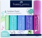 Faber-Castell Pastel textiners or highlighters, super fluorescent set of 5