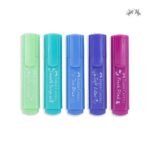 Faber-Castell Pastel textiners or highlighters, super fluorescent set of 5 - Image 2