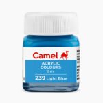 Camel Acrylic Colours Individual bottle of Light Blue in 15 ml