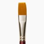 Camel Synthetic Gold Brushes Individual brush, Flat - 9,  Series 67