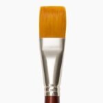 Camel Synthetic Gold Brushes Individual brush, Flat - 12,  Series 67