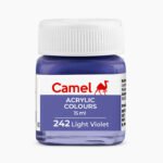 Camel Acrylic Colours Individual bottle of Light Violet in 15 ml
