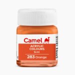 Camel Acrylic Colours Individual bottle of Orange in 15 ml