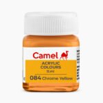 Camel Acrylic Colours  Individual bottle of Chrome Yellow in 15 ml