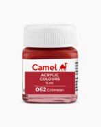 Camel Acrylic Colours  Individual bottle of Crimson in 15 ml