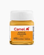 Camel Acrylic Colours Individual bottle of Golden Yellow in 15 ml