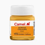 Camel Acrylic Colours Individual bottle of Golden Yellow in 15 ml