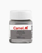 Camel Acrylic Colours Individual bottle of Grey in 15 ml