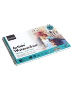 BRUSTRO Artist Watercolour Pad 25% Cotton 300 GSM A4 Wiro - 15 Sheets