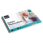 BRUSTRO Artist Watercolour Pad 25% Cotton 300 GSM A4 Wiro - 15 Sheets