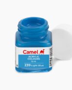 Camel Acrylic Colours Individual bottle of Light Blue in 15 ml - Image 2