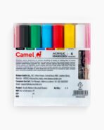 Camel  Acrylic  Markers  Assorted  pack  of  6  shades - Image 2