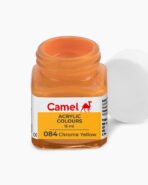 Camel Acrylic Colours  Individual bottle of Chrome Yellow in 15 ml - Image 2