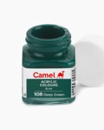 Camel Acrylic Colours  Individual bottle of Deep Green in 15 ml - Image 2