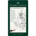 Faber Castell set of 12 castell 9000 Art set graphite pencils