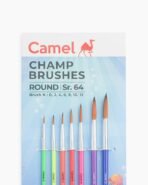 Camel  Champ  Brushes  Assorted  pack  of  7  brushes,  Round  -  Series  64 - Image 4