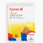 Camel  Artist  Acrylic  Colours  Assorted pack of 14 shades in 9 ml