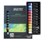 BRUSTRO Acrylic Paint colour set | Set of 24 Colours X 12ml Tubes - Image 2