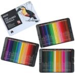 BRUSTRO Artists Colour Pencil | 6B, Set of 72 (in an Elegant tin Box)