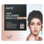BRUSTRO Artist's Colour Pencil Skin Tone| Set of 24 (in an Elegant tin Box)