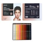 BRUSTRO Artist's Colour Pencil Skin Tone| Set of 24 (in an Elegant tin Box) - Image 2