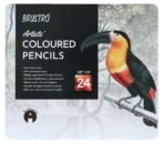 BRUSTRO Artists Colour Pencil | Set of 24 (in an Elegant tin Box)