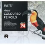 BRUSTRO Artists Colour Pencil | Set of 24 (in an Elegant tin Box)
