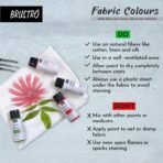BRUSTRO Artists Fabric Colours - Set of 12, 30ml Paint Bottles |Water Soluble, Intermixable, Permanent - Image 3