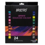 BRUSTRO Artist's Gouache Colour | Set of 24 Colors X 12ml Tubes