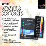 Brustro Artist Watercolour Set of 24 Colours X 12ml Tubes - Image 2