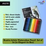 BRUSTRO Artists Watercolour Pencil |Set of 24 (in Elegant tin Box) - Image 2