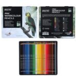 BRUSTRO Artists Watercolour Pencil |Set of 24 (in Elegant tin Box) - Image 3