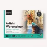 BRUSTRO Artist Watercolour Pad Cold Pressed 300 GSM 25% Cotton A4 - (12 + 4 Free Sheets)