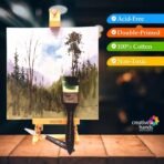 Brustro Artists 100% Cotton Canvas Board | White | 10 x 12 Inch, 4 mm | Pack of 1 - Image 3