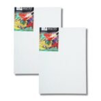 Brustro 100% Cotton Canvas Board Medium Grain 12"X16" inch (1 pc)