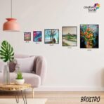 Brustro 100% Cotton Canvas Board Medium Grain 12"X16" inch (1 pc) - Image 4