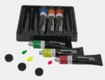 BRUSTRO Artists' Acrylic colour set of 6 fluorescent colours x 12ml tubes - Image 2