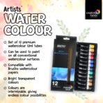 BRUSTRO Artist's Watercolour Paint | Set of 12 Colours X 12ML Tubes - Image 2