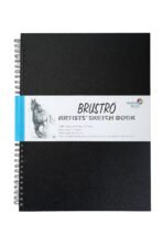 BRUSTRO Artists Wiro Bound Sketch Book| Spiral | A3 Size, 120 Pages, 160 GSM