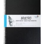BRUSTRO Artists Wiro Bound Sketch Book| Spiral | A3 Size, 120 Pages, 160 GSM
