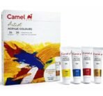 Camel  Artist  Acrylic  Colours  Assorted  pack  of  24  shades  in  20  ml
