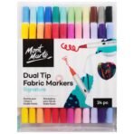 Dual Tip Fabric Markers Signature 24pc