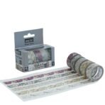 BRUSTRO Washi Masking Tapes |Flora and Fauna Shade|15 mm x 5 mtrs (Set of 5)| Low Tack Adhesive - Image 4