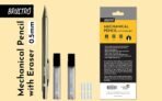 BRUSTRO Mechanical Pencil Set | HB-20 leads, 2B-20 leads, Spare eraser- 8 units|Tip size- 0.5 mm - Image 3