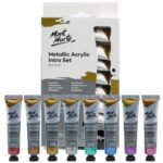 Metallic Acrylic Paint Intro Set Premium 8pc x 18ml