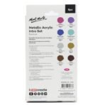 Metallic Acrylic Paint Intro Set Premium 8pc x 18ml - Image 3