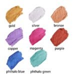 Metallic Acrylic Paint Intro Set Premium 8pc x 18ml - Image 5