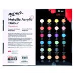 Metallic Acrylic Colour Paint Set Signature 24pc x 36ml - Image 2